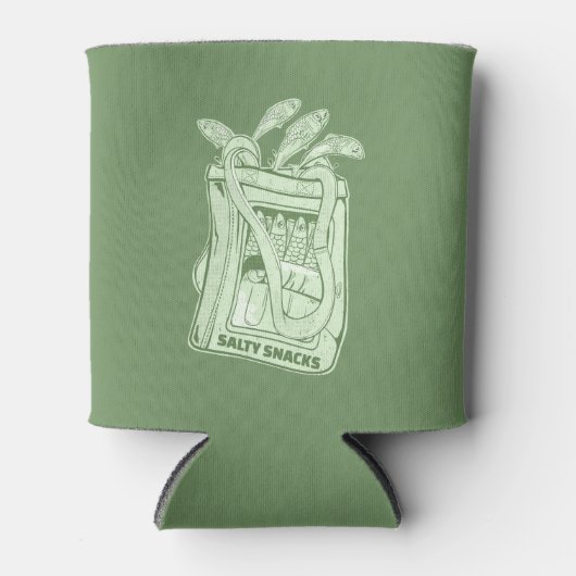 Tin van sardines zoute snack blikjeskoeler (Voorkant)