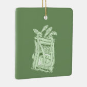 Tin van sardines zoute snack keramisch ornament (Rechts)