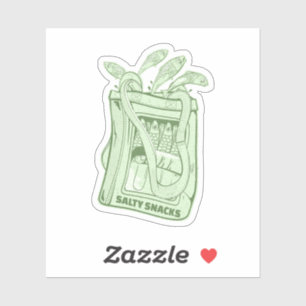Tin van sardines zoute snack sticker