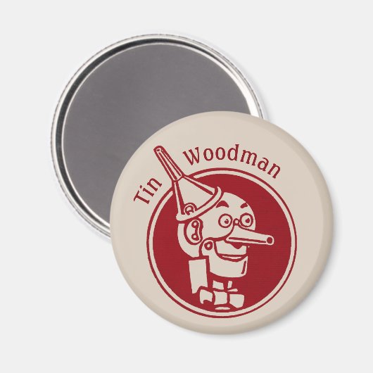 Tin Woodman (Tin Man) Face CC0902 Wonderful Tovena Magneet (Voorkant / Achterkant)
