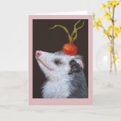 Tina la carte opossum (Fleur jaune)