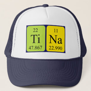 Tina Periodieke pet van de Naam van de Tina