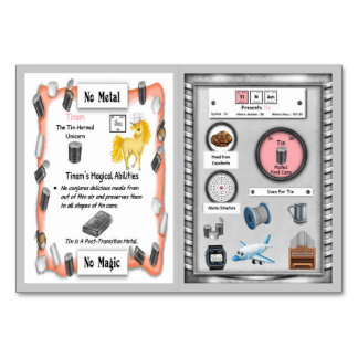 Tinam - Tin Horn Unicorn carte de commerce