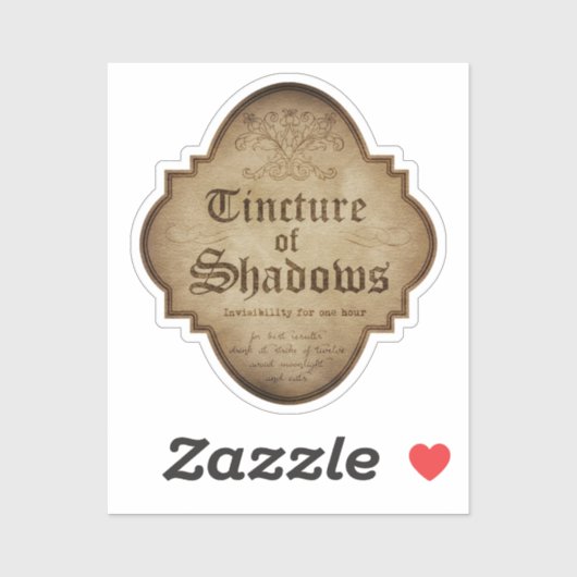 Tinctuur van Shadows Apothecary DC Sticker (Vel)