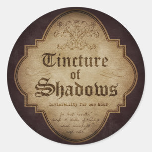Tinctuur van Shadows Apothecary Ronde Sticker