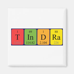 Tindra periodiek table name magnet magneet
