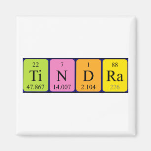 Tindra periodiek table name magnet magneet