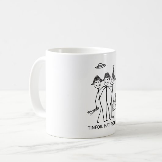 Tinfoil Casquettes - Designer Coffee Mug (Devant gauche)