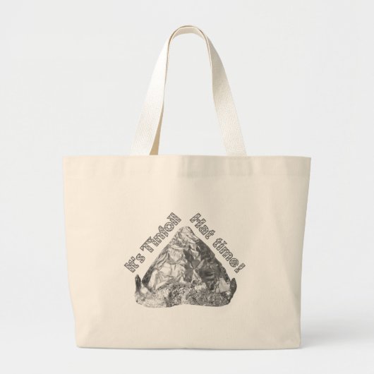 Tinfoil Pet Tijd Grote Tote Bag (Voorkant)