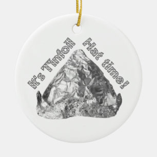 Tinfoil Pet Tijd Keramisch Ornament