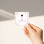 'Tini Beet Oudere Espresso Martini Coquette Verjaa Vierkante Sticker