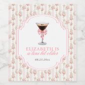 'Tini Beet Oudere Espresso Martini Coquette Verjaa Wijn Etiket (Enkel label)