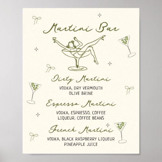 Tini beetje ouder eigenzinnige hand getekend Marti Poster (Voorkant)