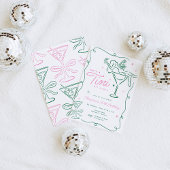 Tini beetje ouder grillige Martini verjaardag Kaart