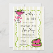 Tini beetje ouder handgetrokken retro verjaardagsf kaart (Voorkant)