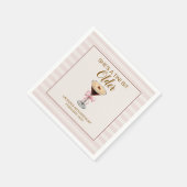 Tini beetje ouder | Martini thema Verjaardag serve Servet (Hoek)