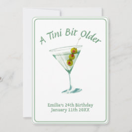 Tini beetje ouder - Olive Drink Theme Kaart