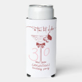 Tini beetje oudere boog Cherry Martini Verjaardag  (Seltzer Voorkant)