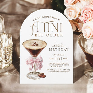 Tini beetje oudere espresso martini verjaardag voo kaart
