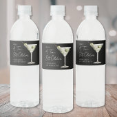 Tini beetje oudere Martini verjaardagsfeestje Waterfles Etiket