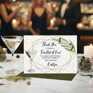 Tini Beetje Plezierige Martini Soiree Bedankkaart