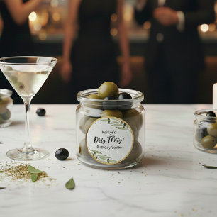 Tini Beetje Plezierige Martini Soiree Ronde Sticker