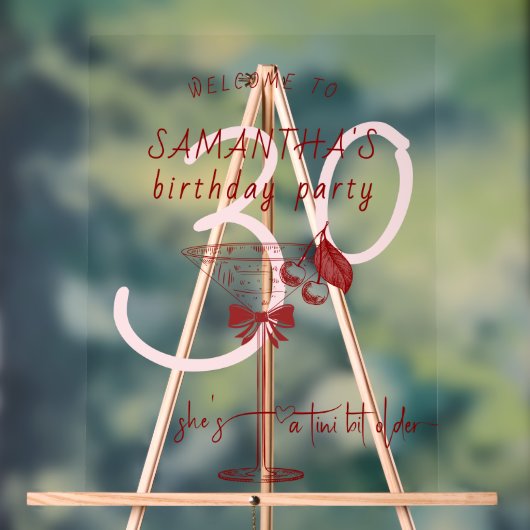 Tini Bit Ancien Bow Cherry Martini Anniversaire Bi (Neutre)