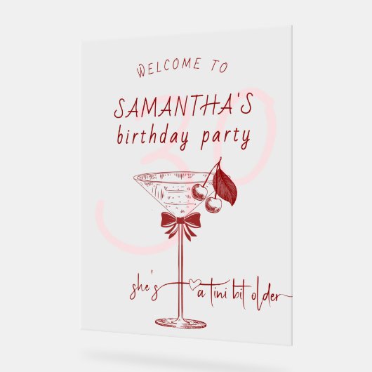 Tini Bit Ancien Bow Cherry Martini Anniversaire Bi (Angle)