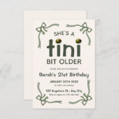 Tini Bit Ancien Invitation de Martini Dirty (Devant / Derrière)