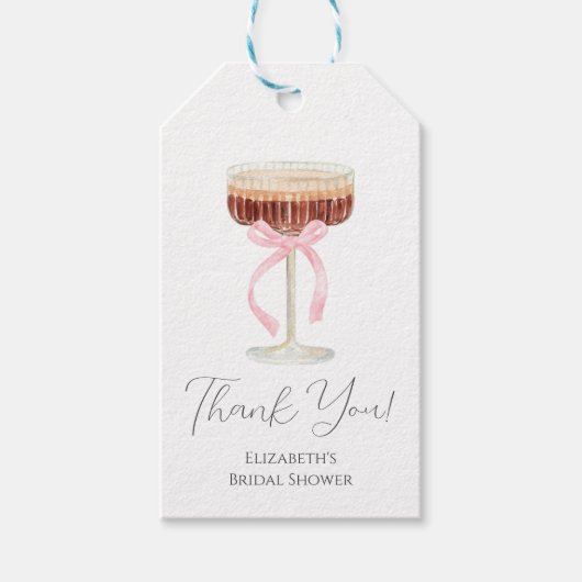 Tini Bit Closer Bruiloftsfeest  Cadeaulabel (Voorkant)