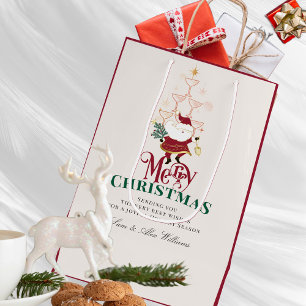 Tini Bit Merry Martini Kantoor Kerstman Santa Medium Cadeauzakje