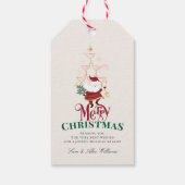 Tini Bit Merry Martini Office Christmas Santa Cadeaulabel (Achterkant)
