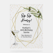 Tini Bit Of Fun Martini Soirée Welcome Sign (Recto)