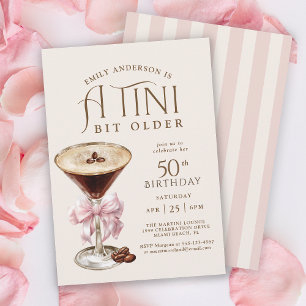 Tini Bit Older Espresso Martini 50ste Verjaardag Kaart