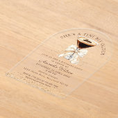 Tini Bit Older Espresso Martini Acrylic Invitation (Poser)