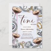 Tini Bit Older Espresso Martini Glam Birthday Kaart (Voorkant)