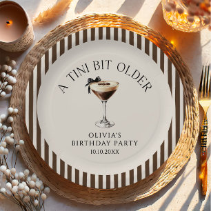 Tini Bit Older Espresso Martini Verjaardagsfeestje Papieren Bordje