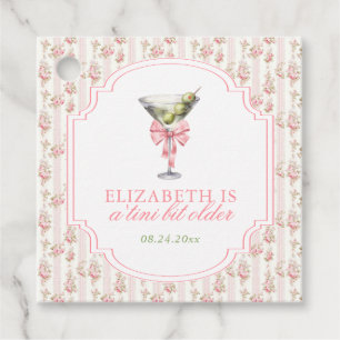 'Tini Bit Older Martini Coquette Verjaardag Bedankjes Labels