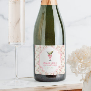 'Tini Bit Older Martini Coquette Verjaardag Sparkling Wijnetiket