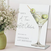 Tini Bit Older Martini Panneau de Bienvenue pour u