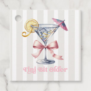 Tini Bit Older Martini Verjaardagsfeestje Bedankjes Labels