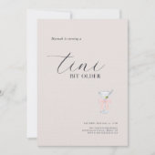 Tini-bit ouder | Martini thema verjaardag Kaart (Voorkant)