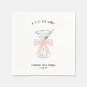 Tini-bit ouder | Martini thema verjaardag Servet (Voorkant)