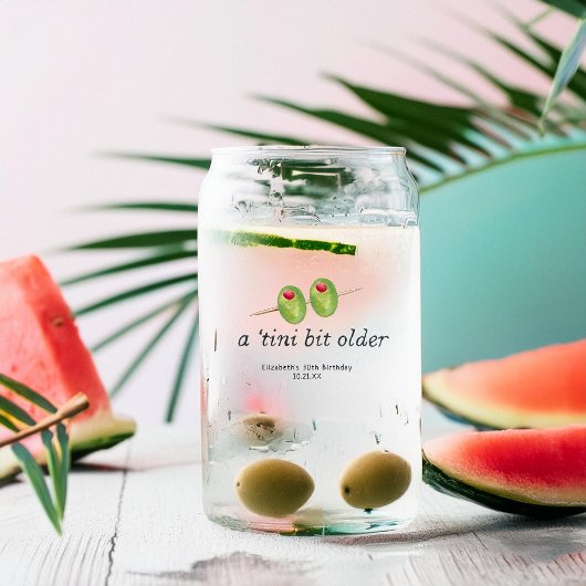 Tini Bit plus âgé | Martini à thème Anniversaire