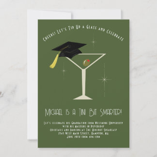 Tini Bit Smarter Afstudeerfeest Martini Bar Kaart