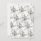 Tini iets ouder Martini Bow Funky Verjaardag Kaart (Achterkant)