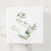 Tini One is op weg naar genderneutraal baby shower Bedankjes Labels (In situ)