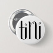 Tini zwarte Button (Voorkant /achterkant)