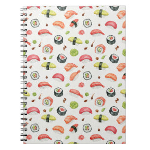 Tiniefe Sushi Illustratie voor Nigiri en Maki Fans Notitieboek