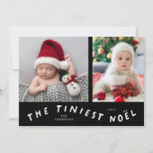 Tiniest Noel Faire-part de naissance de vacances (Devant)